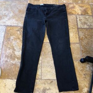 GAP 1968 Black Straight Leg Jeans, 33 long